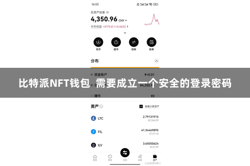 比特派NFT钱包  需要成立一个安全的登录密码