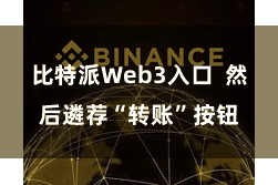 比特派Web3入口  然后遴荐“转账”按钮