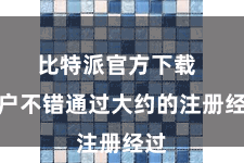 比特派官方下载  用户不错通过大约的注册经过