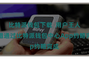 比特派钱包下载  用户王人不错通过比特派钱包中心App约略完成