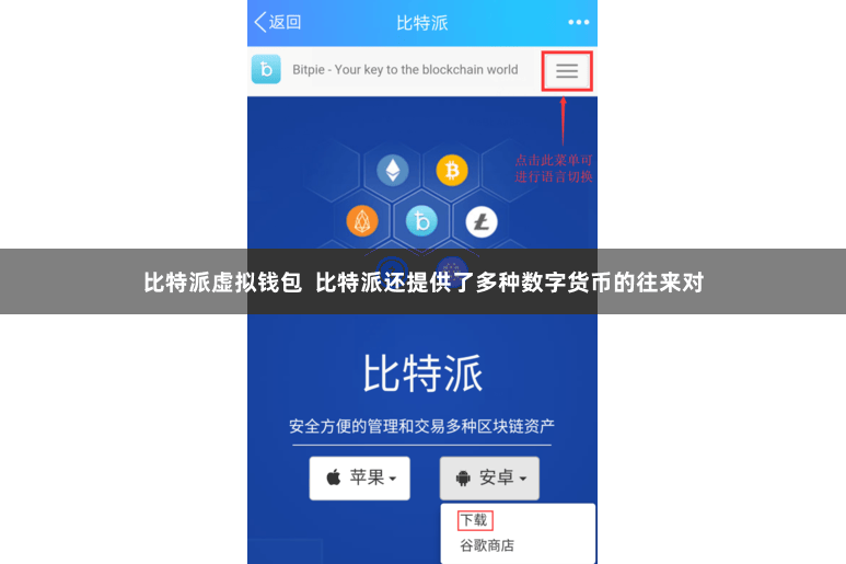 比特派虚拟钱包  比特派还提供了多种数字货币的往来对