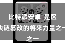 比特派安卓  是区块链篡改的将来力量之一