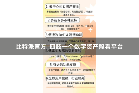 比特派官方  四肢一个数字资产照看平台